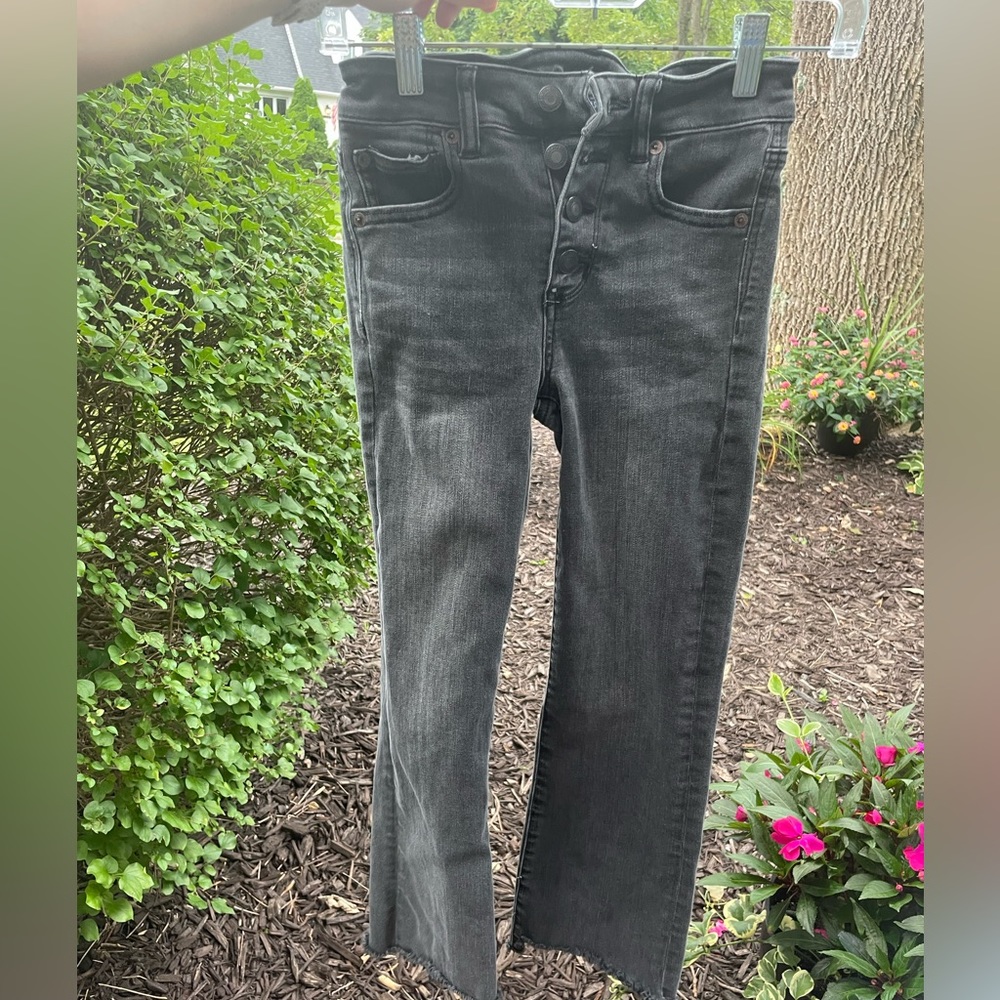 Black American Eagle straight-leg Jeans, size 0 short